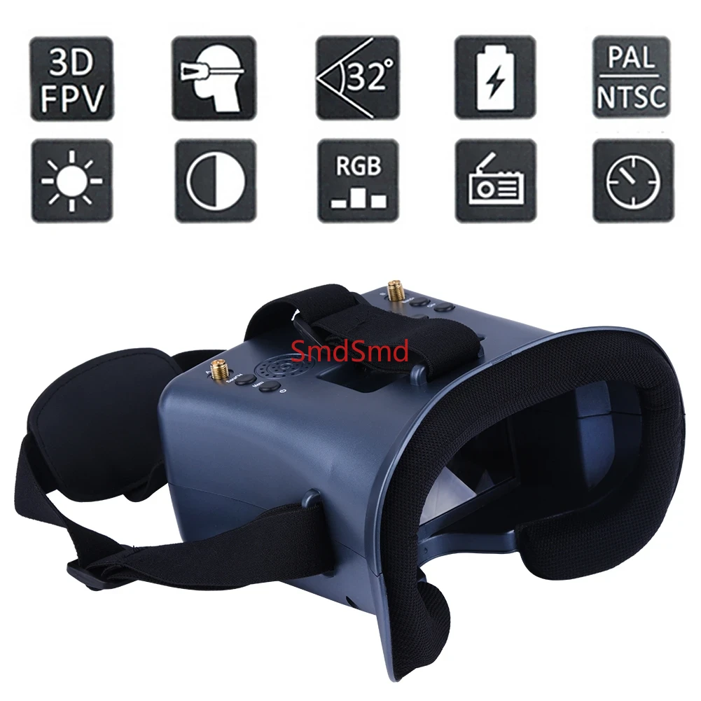 008D PRO FPV Goggle 5.8GHz 40c - Fpv Drone Goggles ulasan dan harga